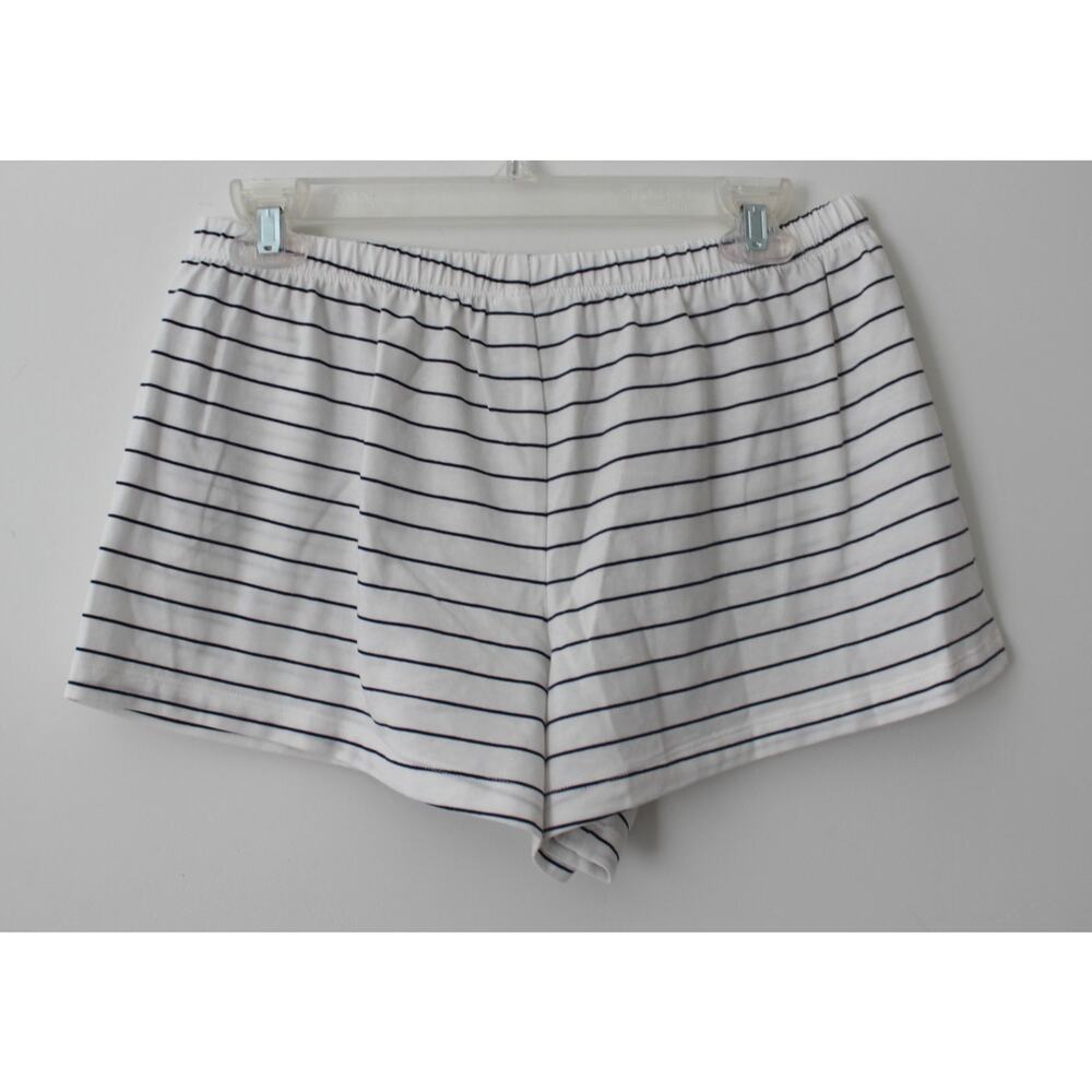 No Boundaries Womens Cloud Core Sleepwear Shorts White Stripe Size M NWT - Picture 2 of 4